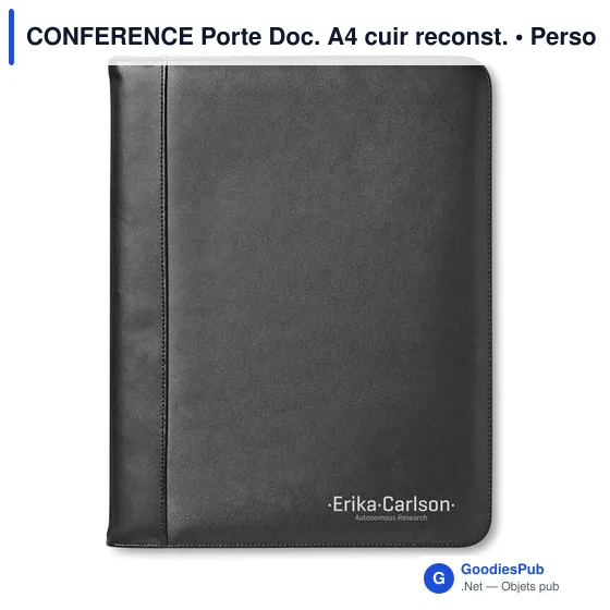 CONFERENCE Porte Doc. A4 cuir reconst. - Image 5