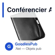 Conférencier A4 personnalisable Charles Dickens® avec logo - Miniature 2