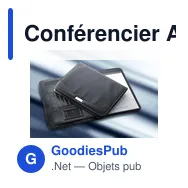 Conférencier A4 personnalisable Charles Dickens® avec logo - Miniature 3