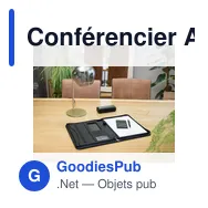 Conférencier A4 personnalisable Charles Dickens® avec logo - Miniature 4