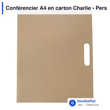 Conférencier A4 en carton Charlie