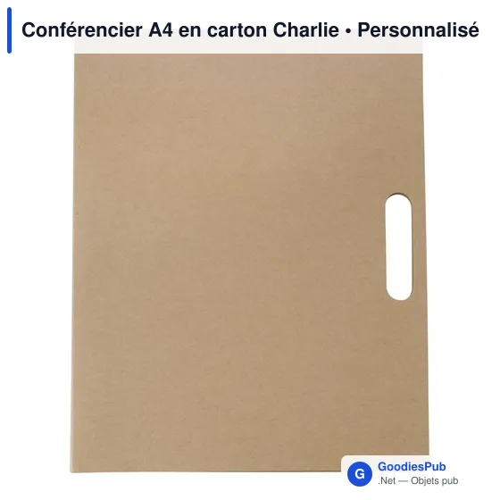 Conférencier A4 en carton Charlie - Image 1