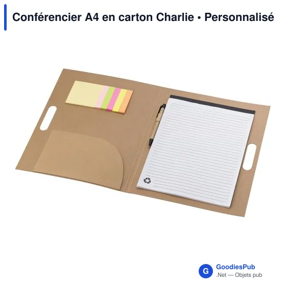 Conférencier A4 en carton Charlie - Image 3