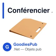 Conférencier A4 personnalisable en carton Keisha avec logo - Miniature 4