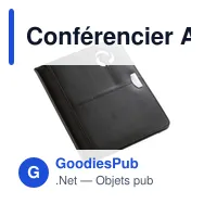 Conférencier A4 personnalisable en cuir reconstitué avec logo - Miniature 5