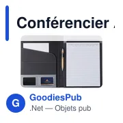 Conférencier A4 personnalisable en polyester 600D avec logo - Miniature 4