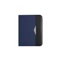 Variante bleu - Conférencier A4 personnalisable en polyester 600D avec logo