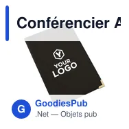 Conférencier A4 personnalisable en PU avec logo - Jovita - Miniature 4