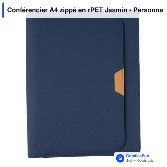 Conférencier A4 personnalisable en rPET avec logo - Jasmin - Image 8