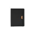 Variante noir - Conférencier A4 personnalisable en rPET avec logo - Jasmin