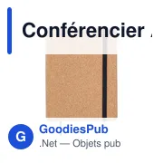 Conférencier A5 personnalisable en liège avec logo - Franklin - Miniature 1