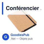 Conférencier A5 personnalisable en liège avec logo - Franklin - Miniature 3