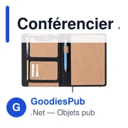 Conférencier A5 personnalisable en liège avec logo - Franklin - Miniature 4