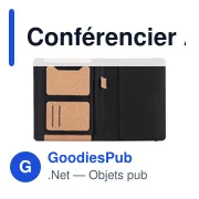 Conférencier A5 personnalisable en liège avec logo - Franklin - Miniature 6