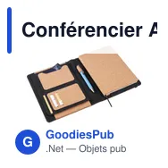 Conférencier A5 personnalisable en liège avec logo - Franklin - Miniature 9