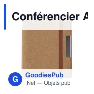 Conférencier A5 personnalisable en liège avec logo - Loretta - Miniature 1