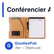 Conférencier A5 personnalisable en liège avec logo - Loretta - Miniature 2