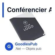 Conférencier A5 personnalisable en PU avec logo - Gia - Miniature 4