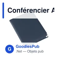 Conférencier A5 personnalisable en PU avec logo - Gia - Miniature 5