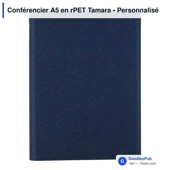 Conférencier A5 personnalisable en rPET avec logo - Tamara - Image 7