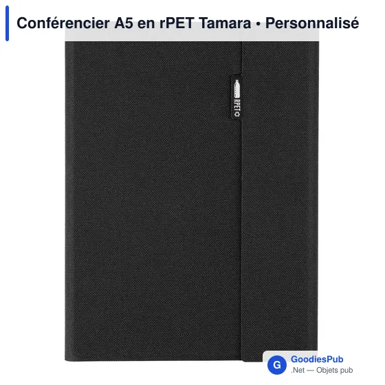 Conférencier A5 personnalisable en rPET avec logo - Tamara - Image 10