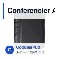 Conférencier A5 zippé personnalisable en PU avec logo - Miniature 1
