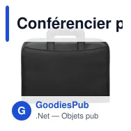 Conférencier personnalisable en microfibre et PVC avec logo - Miniature 1