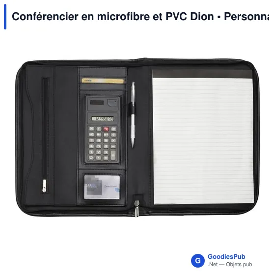 Conférencier personnalisable en microfibre et PVC avec logo - Image 2