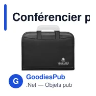 Conférencier personnalisable en microfibre et PVC avec logo - Miniature 3
