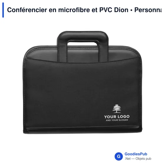 Conférencier personnalisable en microfibre et PVC avec logo - Image 3