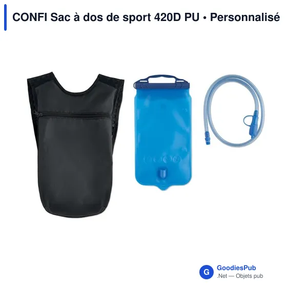 Sac à dos de sport personnalisable CONFI avec logo - Image 3