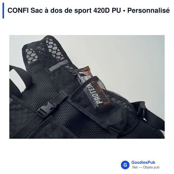 Sac à dos de sport personnalisable CONFI avec logo - Image 6