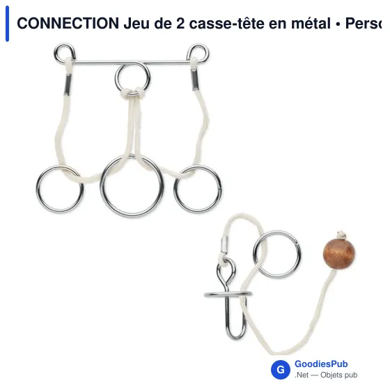 CONNECTION Jeu de 2 casse-tête en métal - Image 1