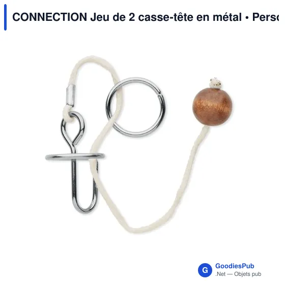 CONNECTION Jeu de 2 casse-tête en métal - Image 2