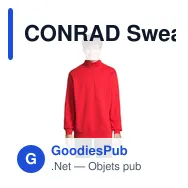 CONRAD Sweat Zip Col - Miniature 4