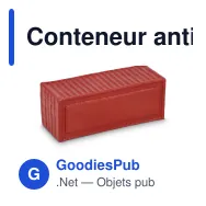 Conteneur anti-stress personnalisable en mousse PU avec logo - 4 coloris - Miniature 2
