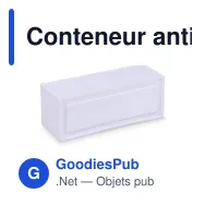 Conteneur anti-stress personnalisable en mousse PU avec logo - 4 coloris - Miniature 3