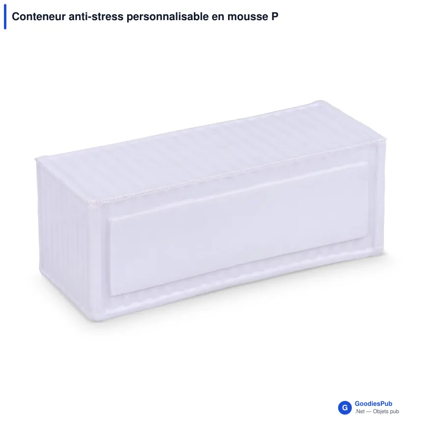 Conteneur anti-stress personnalisable en mousse PU avec logo - 4 coloris - Image 3