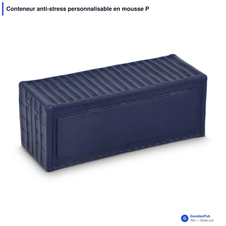 Conteneur anti-stress personnalisable en mousse PU avec logo - 4 coloris - Image 4