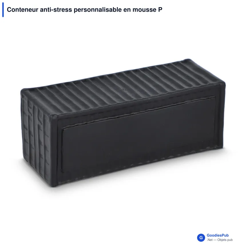 Conteneur anti-stress personnalisable en mousse PU avec logo - 4 coloris - Image 5
