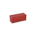 Variante Rouge - Conteneur anti-stress personnalisable en mousse PU avec logo - 4 coloris