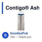 Bouteille isotherme personnalisable Contigo® Ashland Chill 590 ml avec logo - Miniature 7