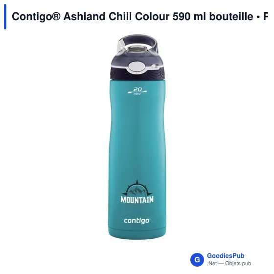 Bouteille isotherme personnalisable Contigo® Ashland Chill 590 ml avec logo - Image 9