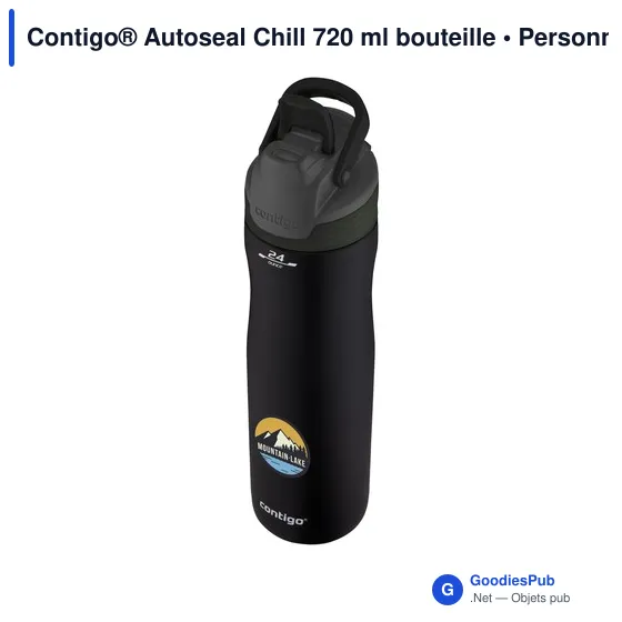 Bouteille isotherme personnalisable Contigo® Autoseal Chill 720 mlavec logo - Image 3