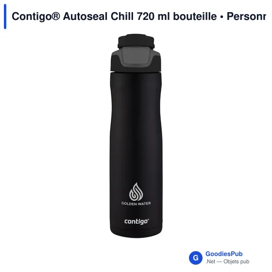 Bouteille isotherme personnalisable Contigo® Autoseal Chill 720 mlavec logo - Image 4