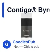 Gobelet thermos personnalisable Contigo® Byron 2.0 470 mlavec logo - Miniature 1