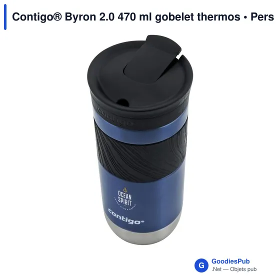 Gobelet thermos personnalisable Contigo® Byron 2.0 470 mlavec logo - Image 11