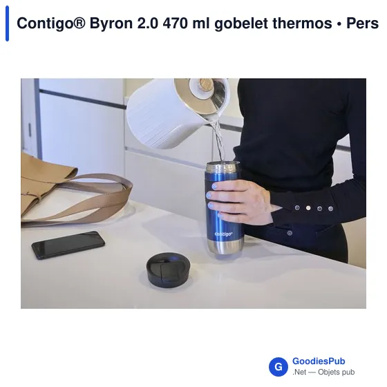 Gobelet thermos personnalisable Contigo® Byron 2.0 470 mlavec logo - Image 12