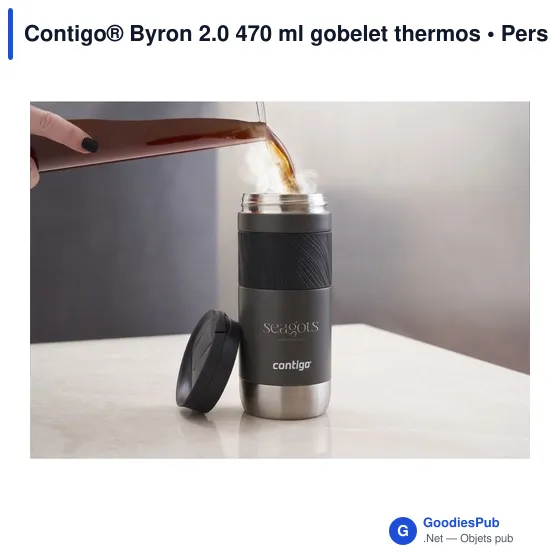 Gobelet thermos personnalisable Contigo® Byron 2.0 470 mlavec logo - Image 4