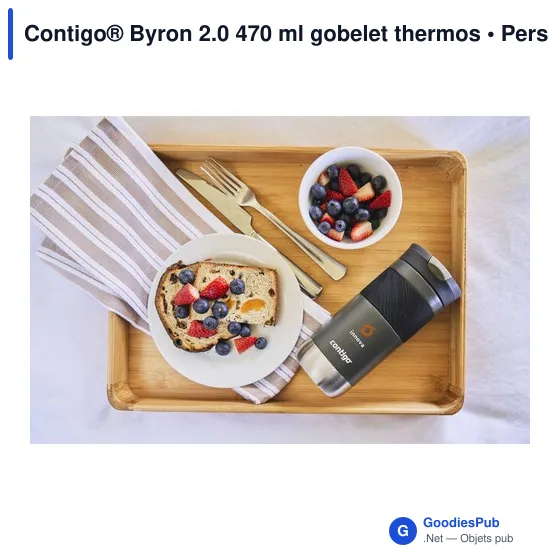 Gobelet thermos personnalisable Contigo® Byron 2.0 470 mlavec logo - Image 5
